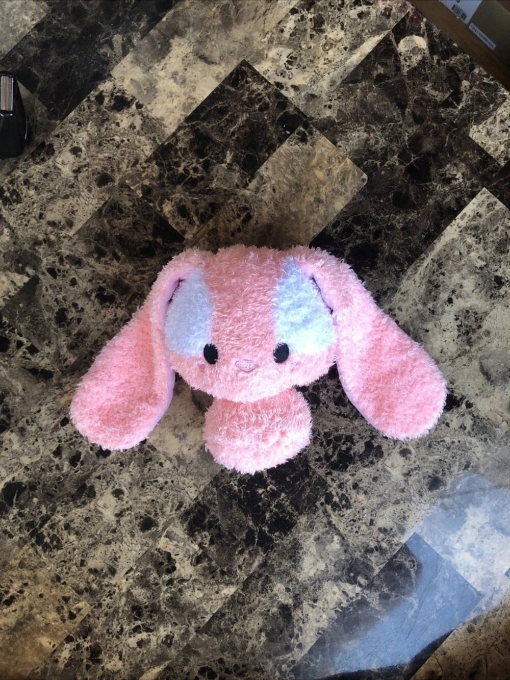 Fluffie Stuffiez Bunny Plush Stuffed Animal Pink Coral Peach Toy